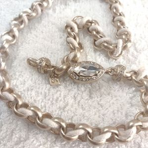 Banana Republic Gold Tone Corded Necklace